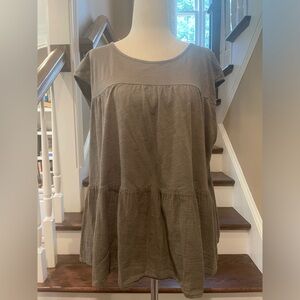 Velvet olive swing top